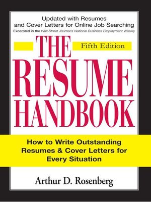 cover image of The Resume Handbook